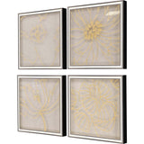 Paragon Golden Organics II S/4 Metallic 18 X 18 X 2 Wall Art
