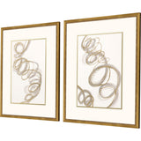Paragon Radiant Spiral II S/2 Metallic 29 X 23 X 1 Wall Art