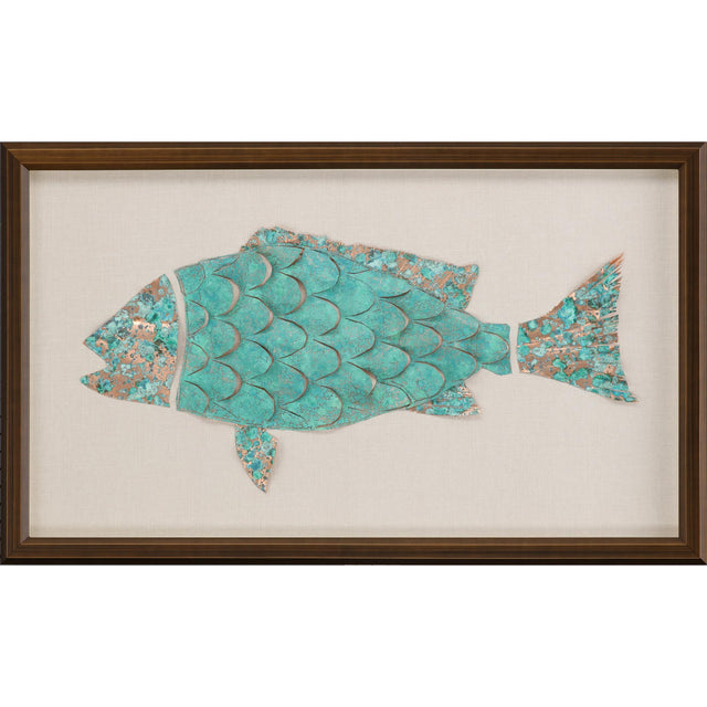 Paragon Ocean Wonder II Turquoise 24 X 40 X 3 Wall Art