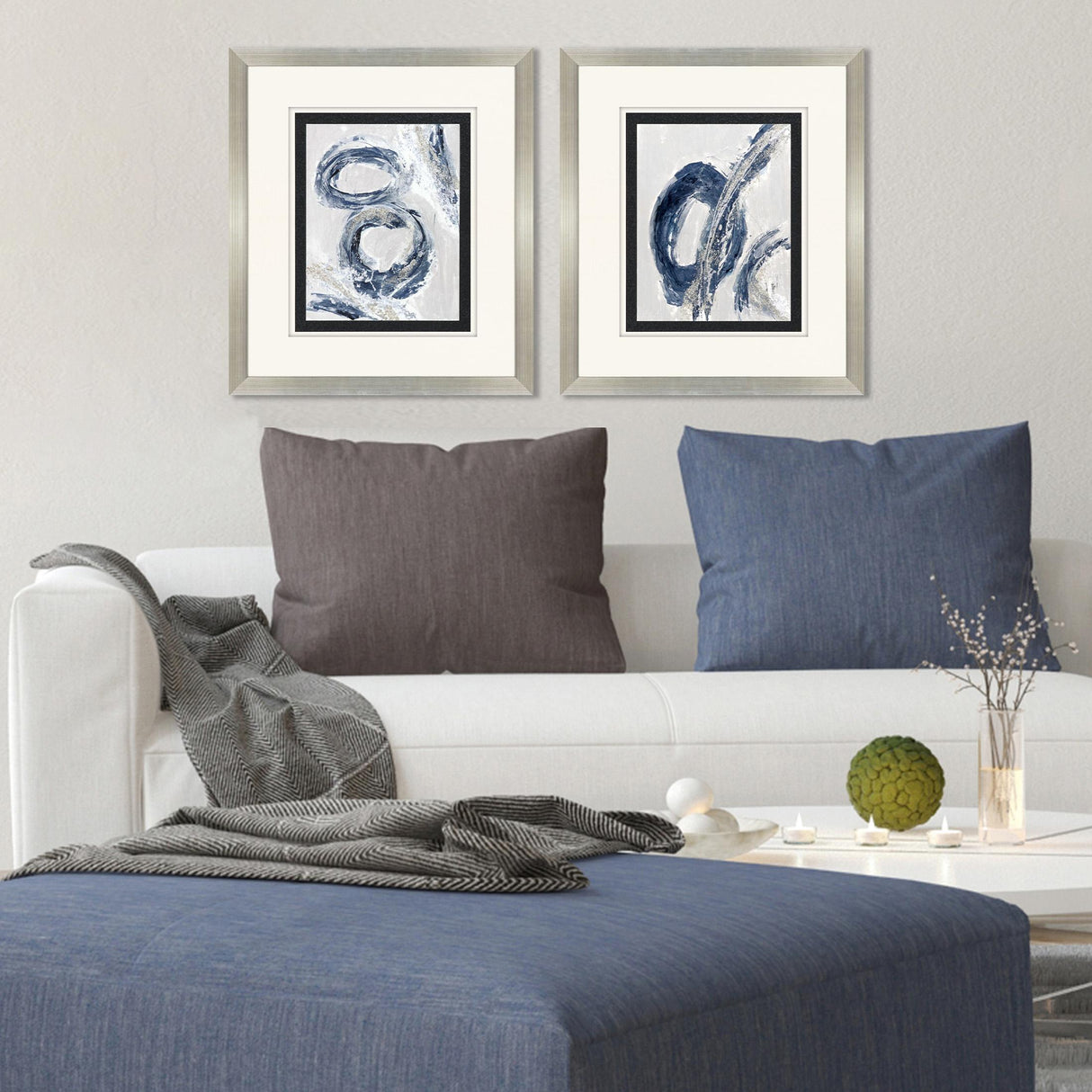 Paragon Breakdown S/2 Blue 32 X 28 X 2 Wall Art