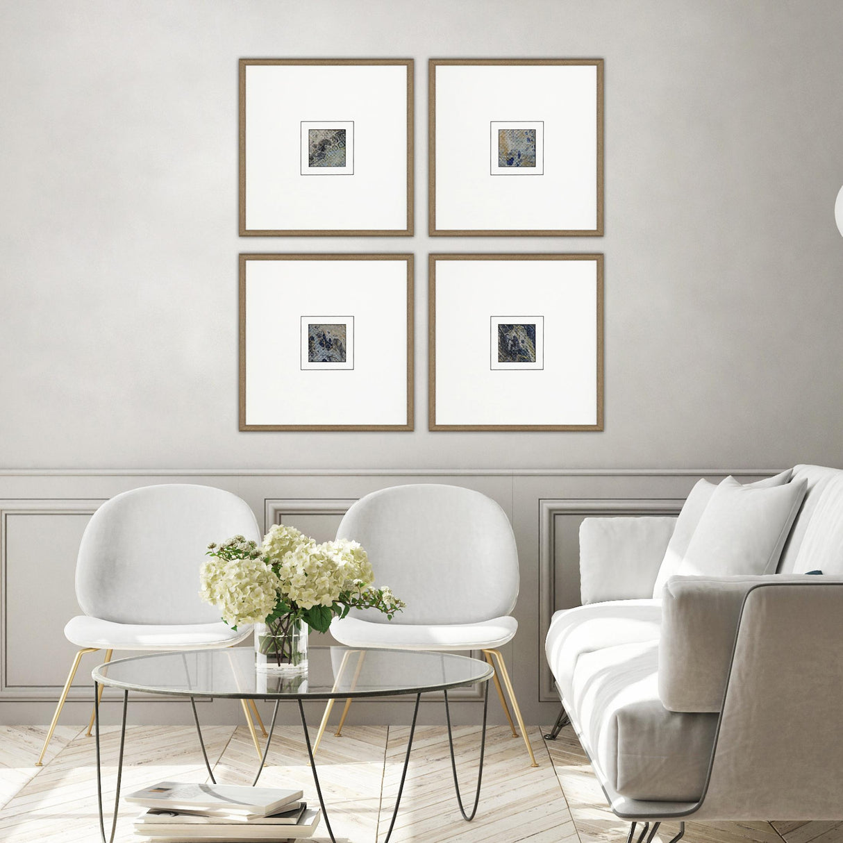 Paragon Metamorphosis I S/4 Blue 21 X 21 X 2 Wall Art