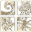 Paragon Splash of Gold II S/4 Metallic 22 X 22 X 2 Wall Art