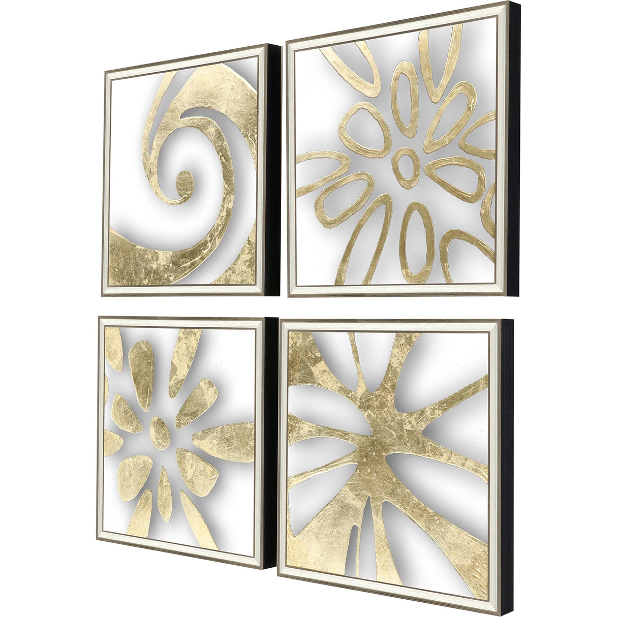Paragon Splash of Gold II S/4 Metallic 22 X 22 X 2 Wall Art