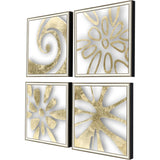 Paragon Splash of Gold II S/4 Metallic 22 X 22 X 2 Wall Art