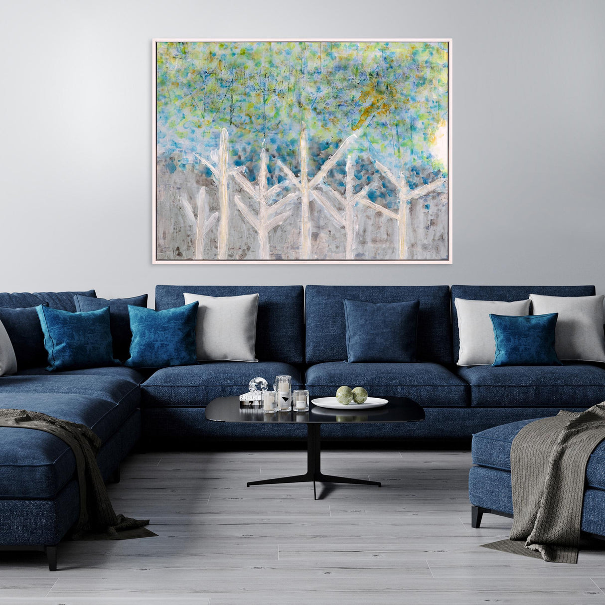 Paragon Mystic Forest Blue 47 X 62 X 2 Wall Art