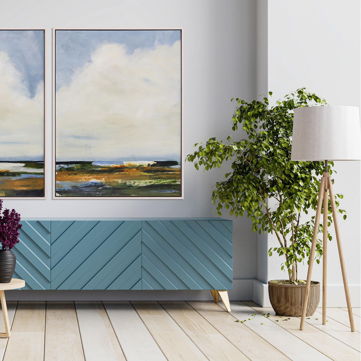 Paragon Late in the Day II Blue 50 X 38 X 3 Wall Art