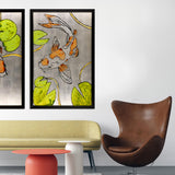 Paragon Silver Pond I Orange 50 X 32 X 3 Wall Art