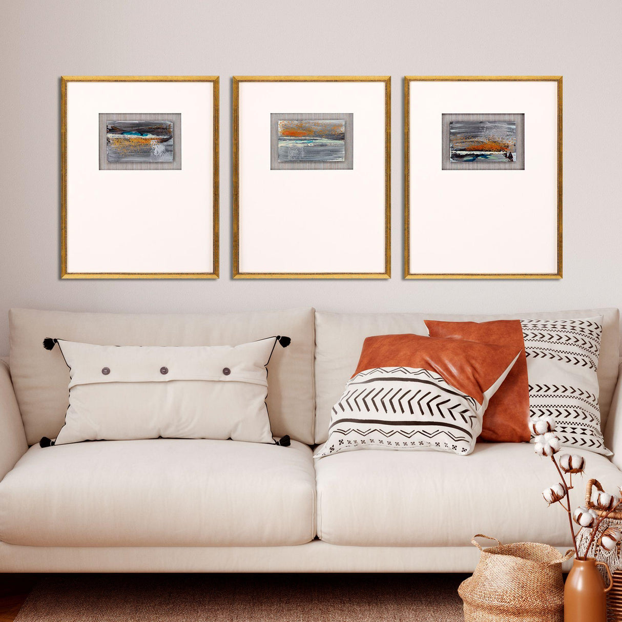 Paragon Broken Landscape II S/3 Gray 25 X 19 X 1 Wall Art