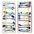 Paragon Tempo S/2 Blue 41 X 17 X 3 Wall Art