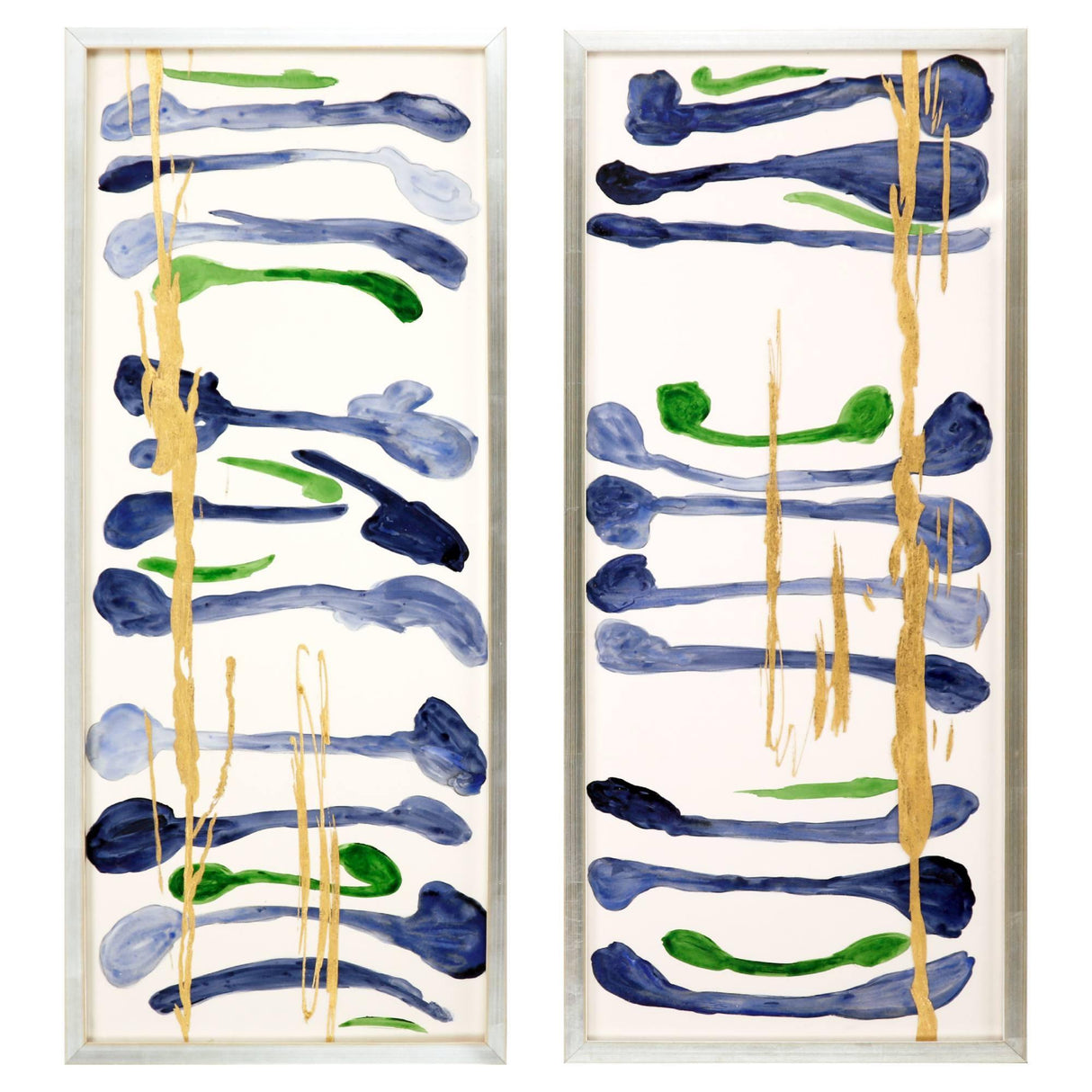 Paragon Tempo S/2 Blue 41 X 17 X 3 Wall Art