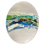 Paragon In Orbit I Blue 12 X 12 X 2 Wall Hanging