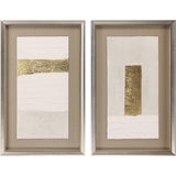 Paragon Blanco Pluma III S/2 White 39 X 24 X 3 Wall Art