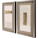 Paragon Blanco Pluma III S/2 White 39 X 24 X 3 Wall Art