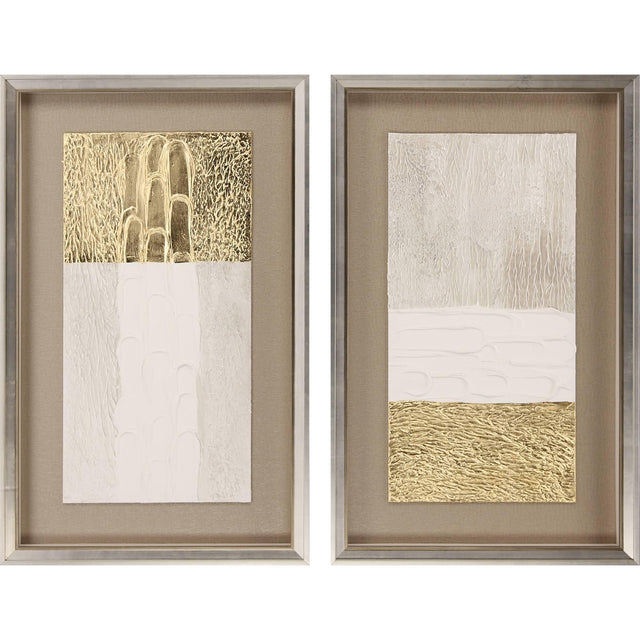 Paragon Blanco Pluma II S/2 White 39 X 24 X 3 Wall Art