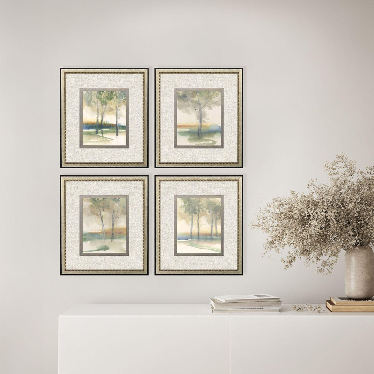 Paragon Treescape Study S/4 Green 20 X 18 X 1 Wall Art