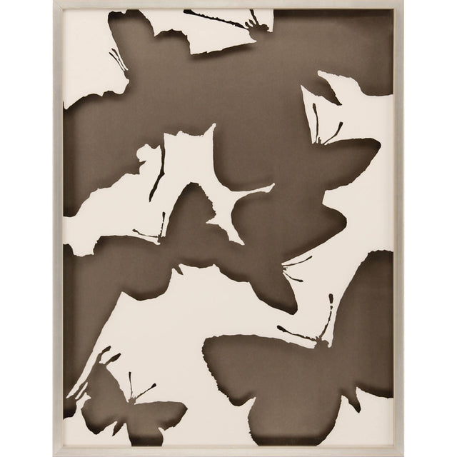 Paragon Monochrome Flutter I Brown 41 X 31 X 3 Wall Art