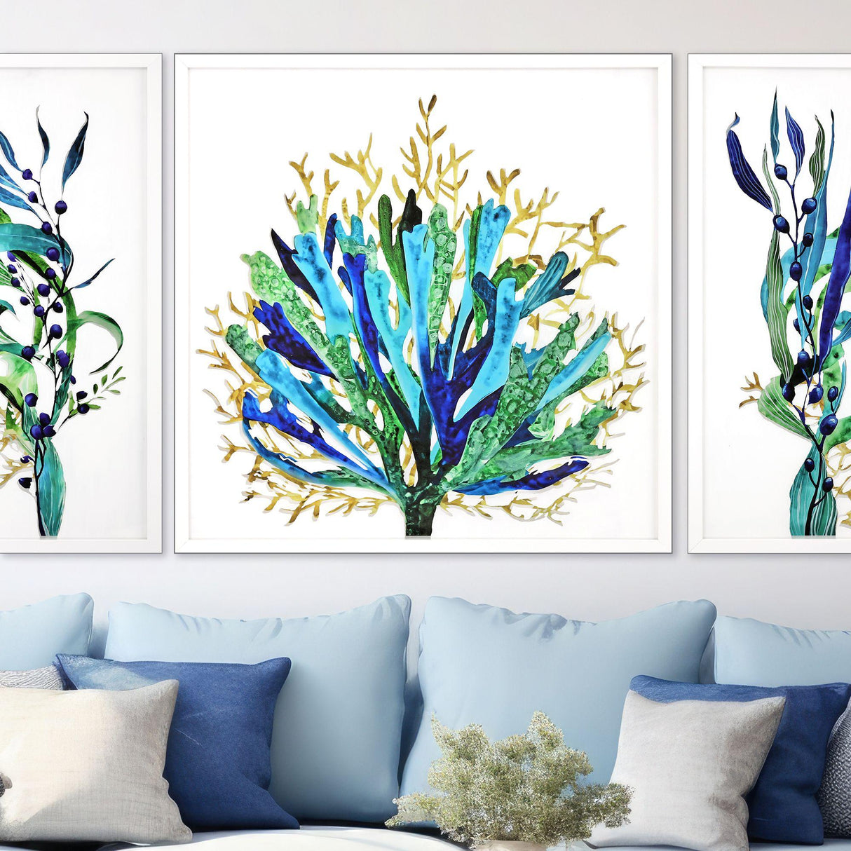 Paragon Sea Life III Blue 42 X 42 X 3 Wall Art