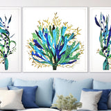 Paragon Sea Life III Blue 42 X 42 X 3 Wall Art
