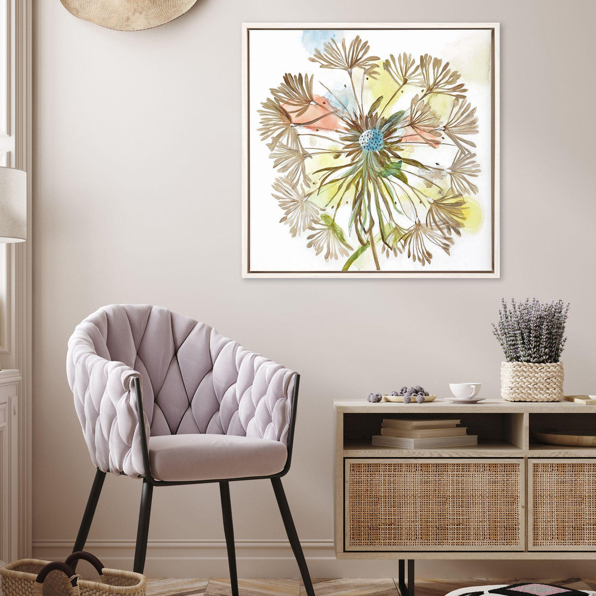 Paragon Dandelion I Blue 26 X 26 X 3 Wall Art