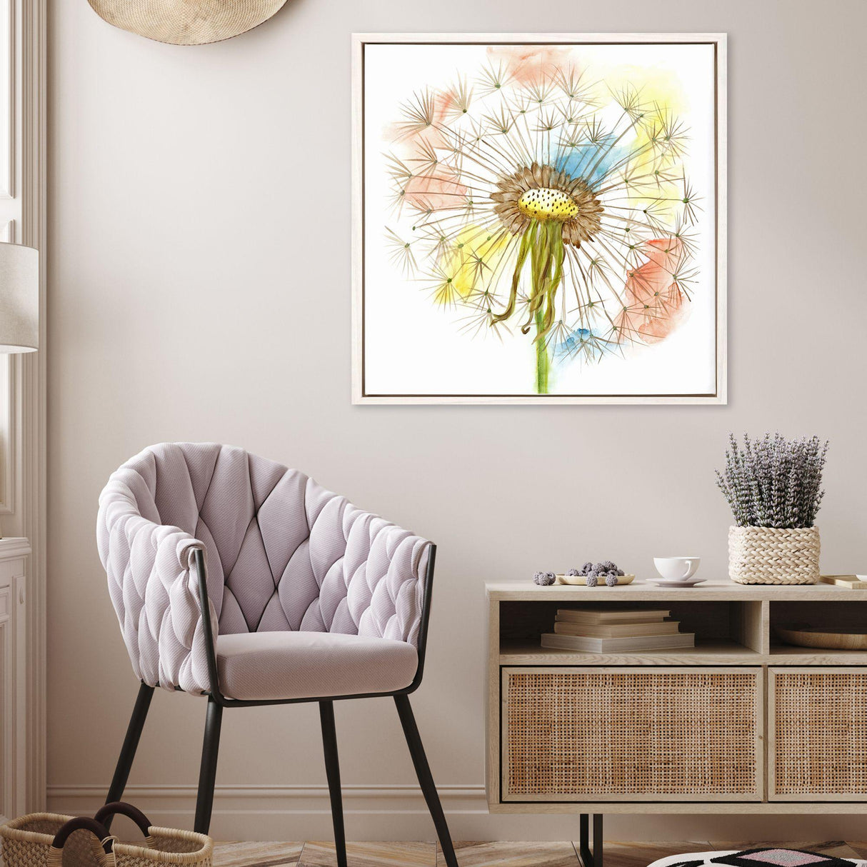 Paragon Dandelion III Blue 26 X 26 X 3 Wall Art