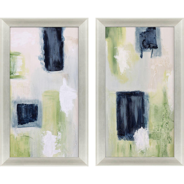 Paragon Azul Jardin I S/2 Blue 34 X 19 X 3 Wall Art