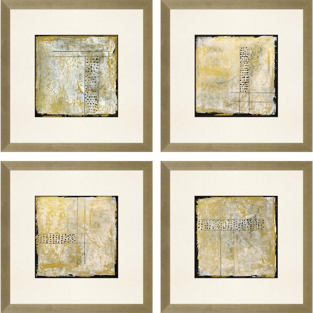 Paragon Golden Speck S/4 White 23 X 23 X 2 Wall Art