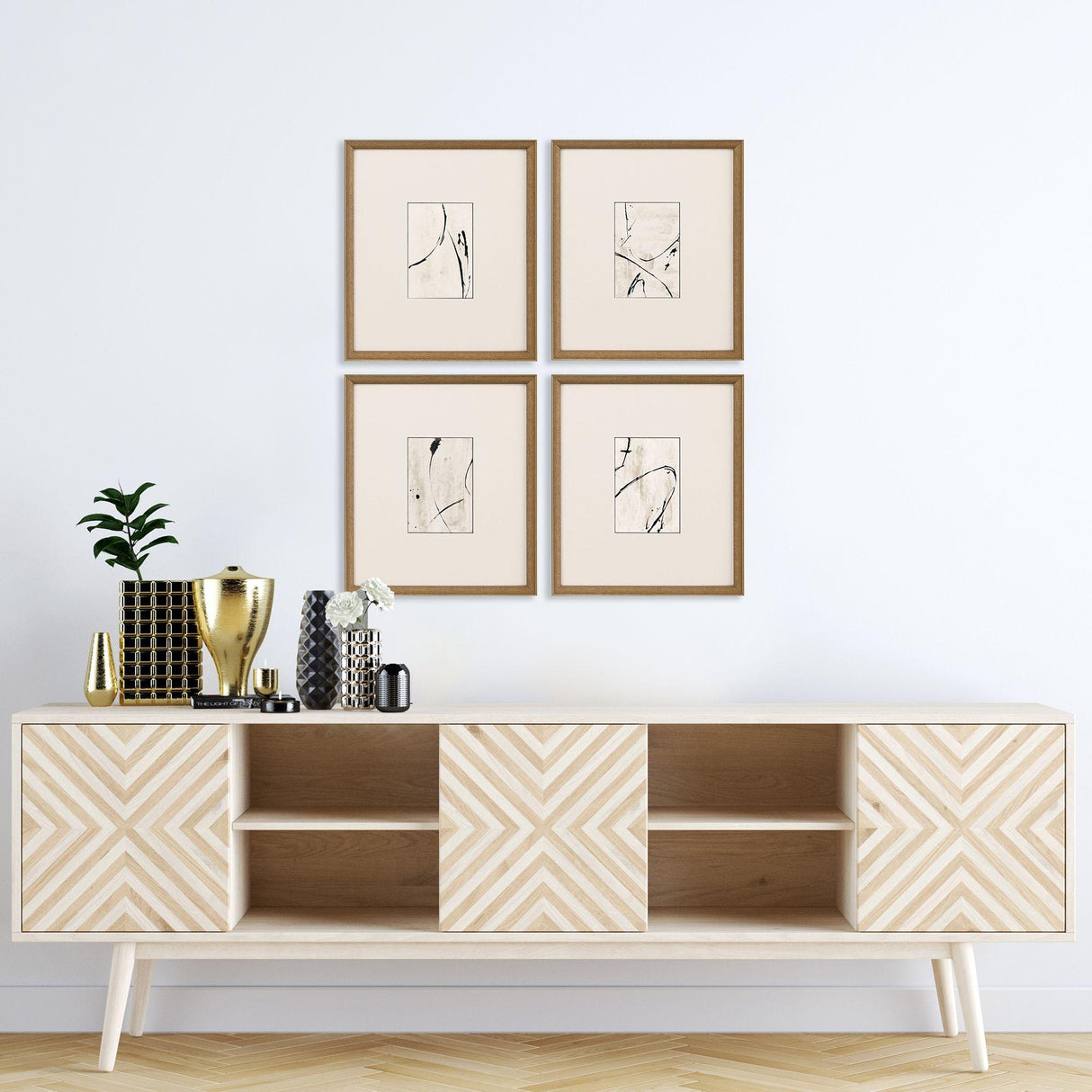 Paragon Jete I S/4 Black 18 X 16 X 2 Wall Art