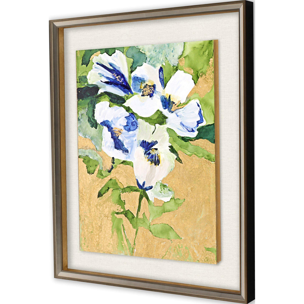 Paragon Snow Petals I Blue 32 X 26 X 2 Wall Art