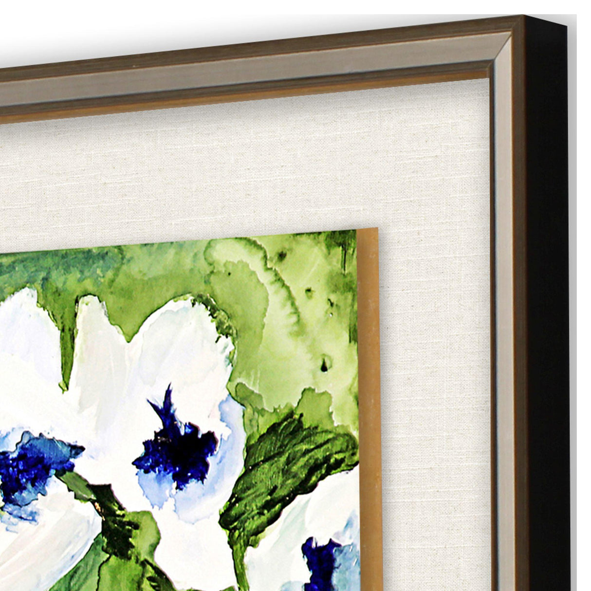 Paragon Snow Petals II Blue 32 X 26 X 2 Wall Art