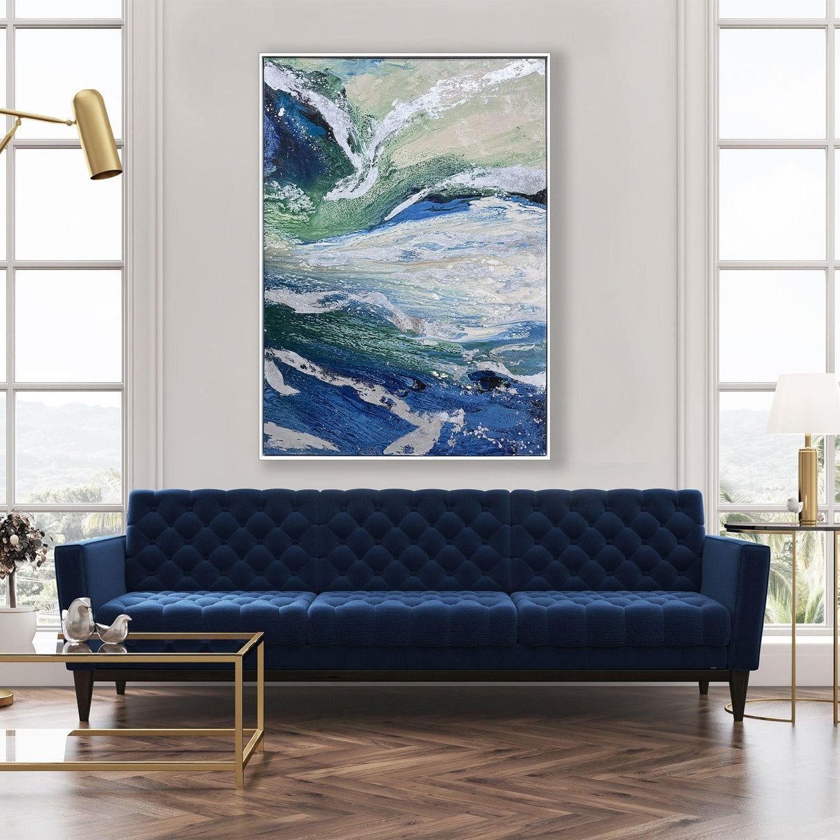 Paragon Color Spritz Blue 70 X 50 X 2 Wall Art