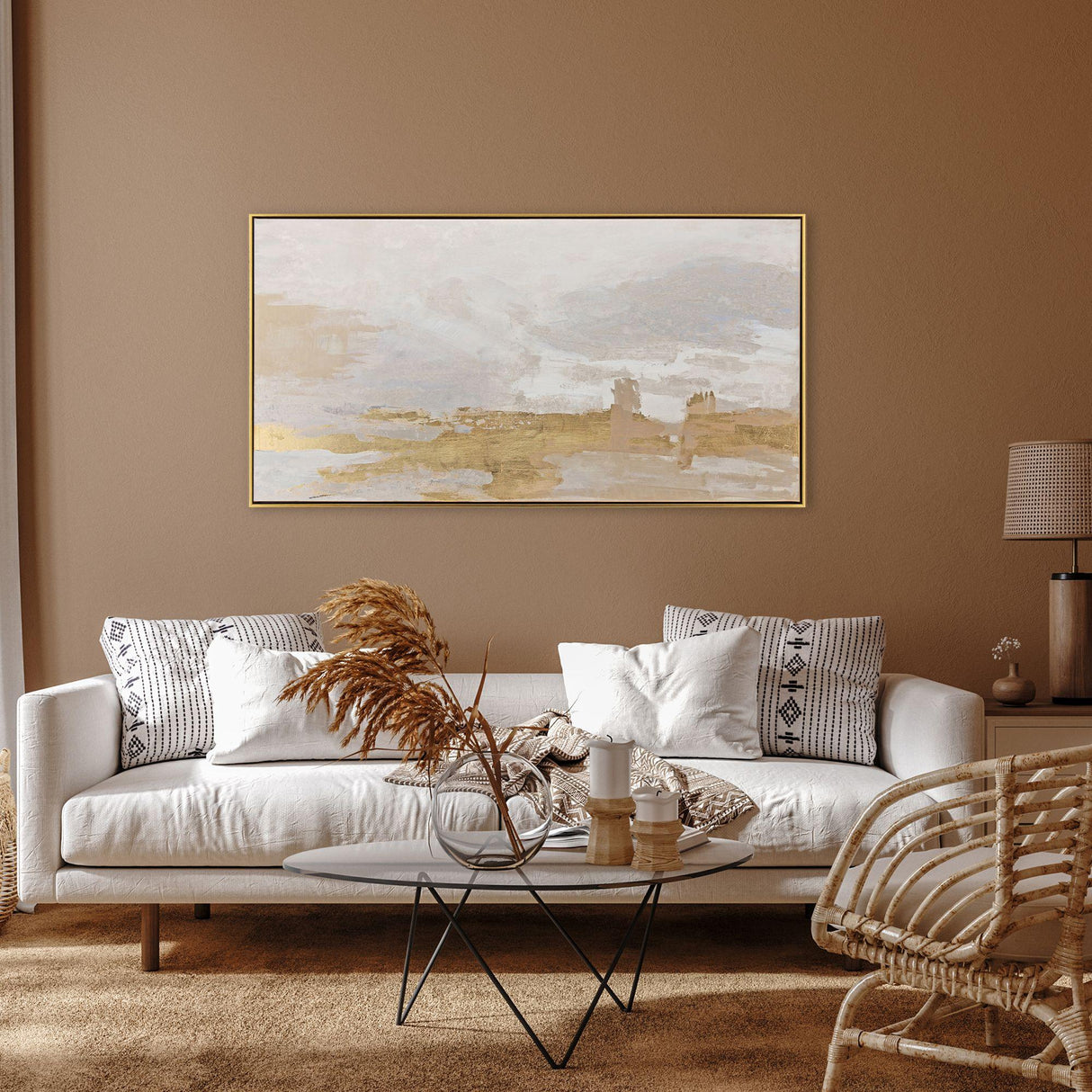 Paragon Sandstorm Gold Gray 30 X 59 X 3 Wall Art