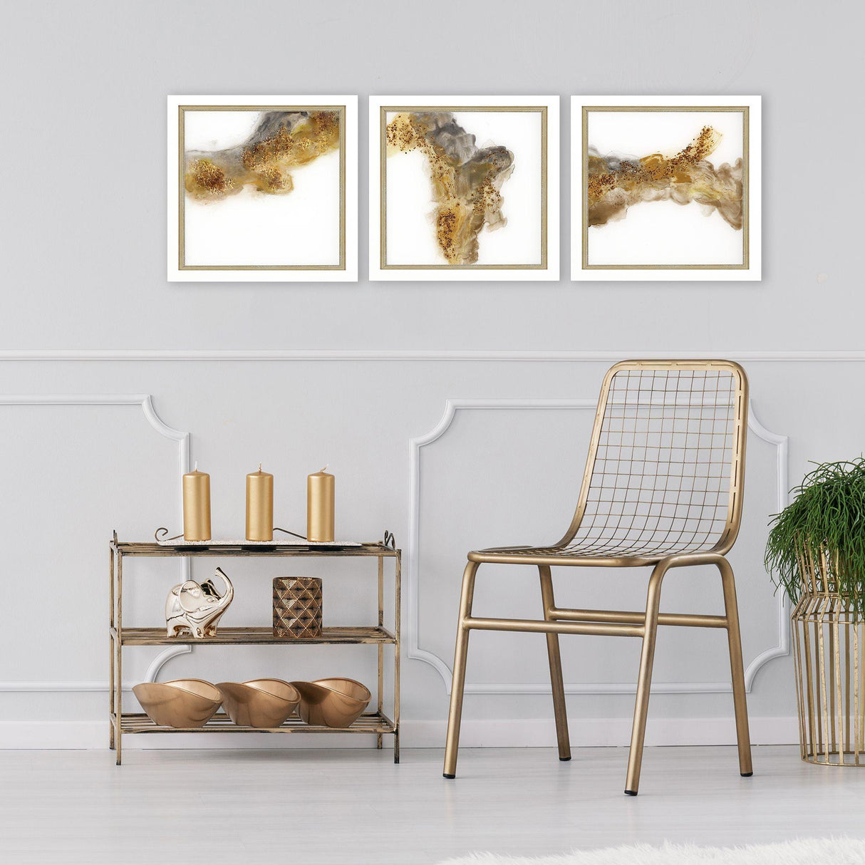 Paragon Cloudbreak III S/3 White 14 X 14 X 2 Wall Art