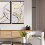 Paragon Suspended Motion II Gray 50 X 26 X 2 Wall Art