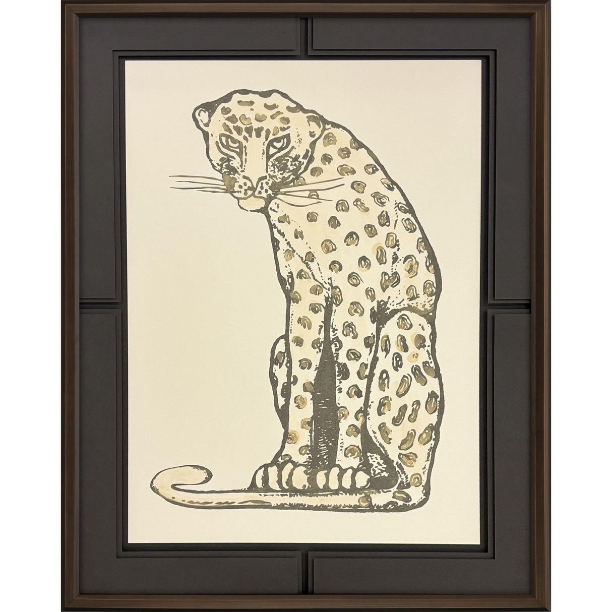 Paragon Golden Cheetah Black 57 X 43 X 3 Wall Art