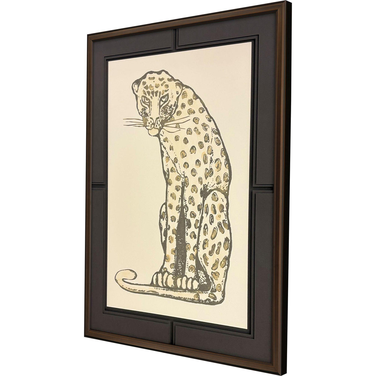 Paragon Golden Cheetah Black 57 X 43 X 3 Wall Art