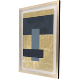 Paragon Gold Colorblock I Blue 43 X 31 X 2 Wall Art