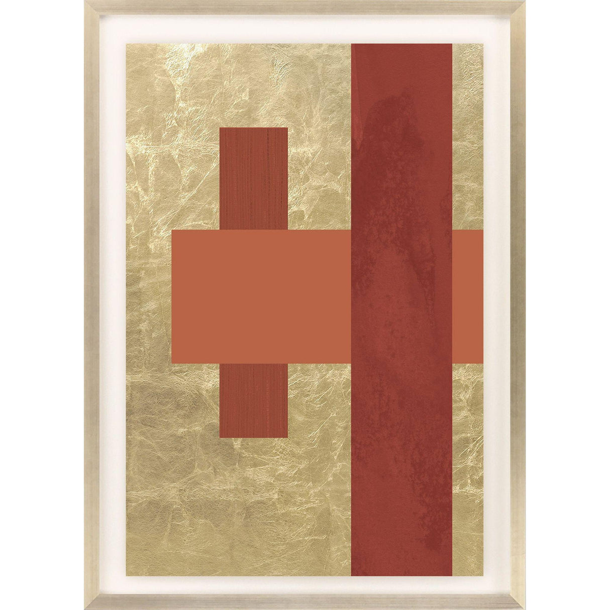 Paragon Gold Colorblock II Orange 43 X 31 X 2 Wall Art