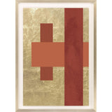 Paragon Gold Colorblock II Orange 43 X 31 X 2 Wall Art