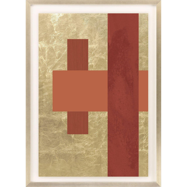 Paragon Gold Colorblock II Orange 43 X 31 X 2 Wall Art