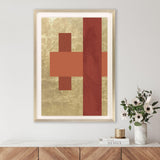 Paragon Gold Colorblock II Orange 43 X 31 X 2 Wall Art