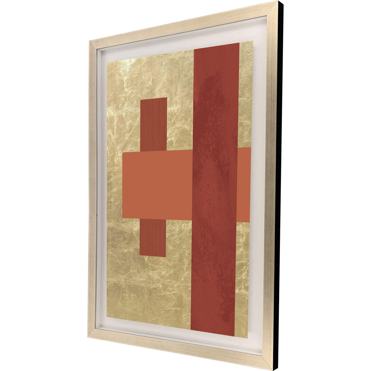 Paragon Gold Colorblock II Orange 43 X 31 X 2 Wall Art
