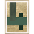 Paragon Gold Colorblock III Green 43 X 31 X 2 Wall Art