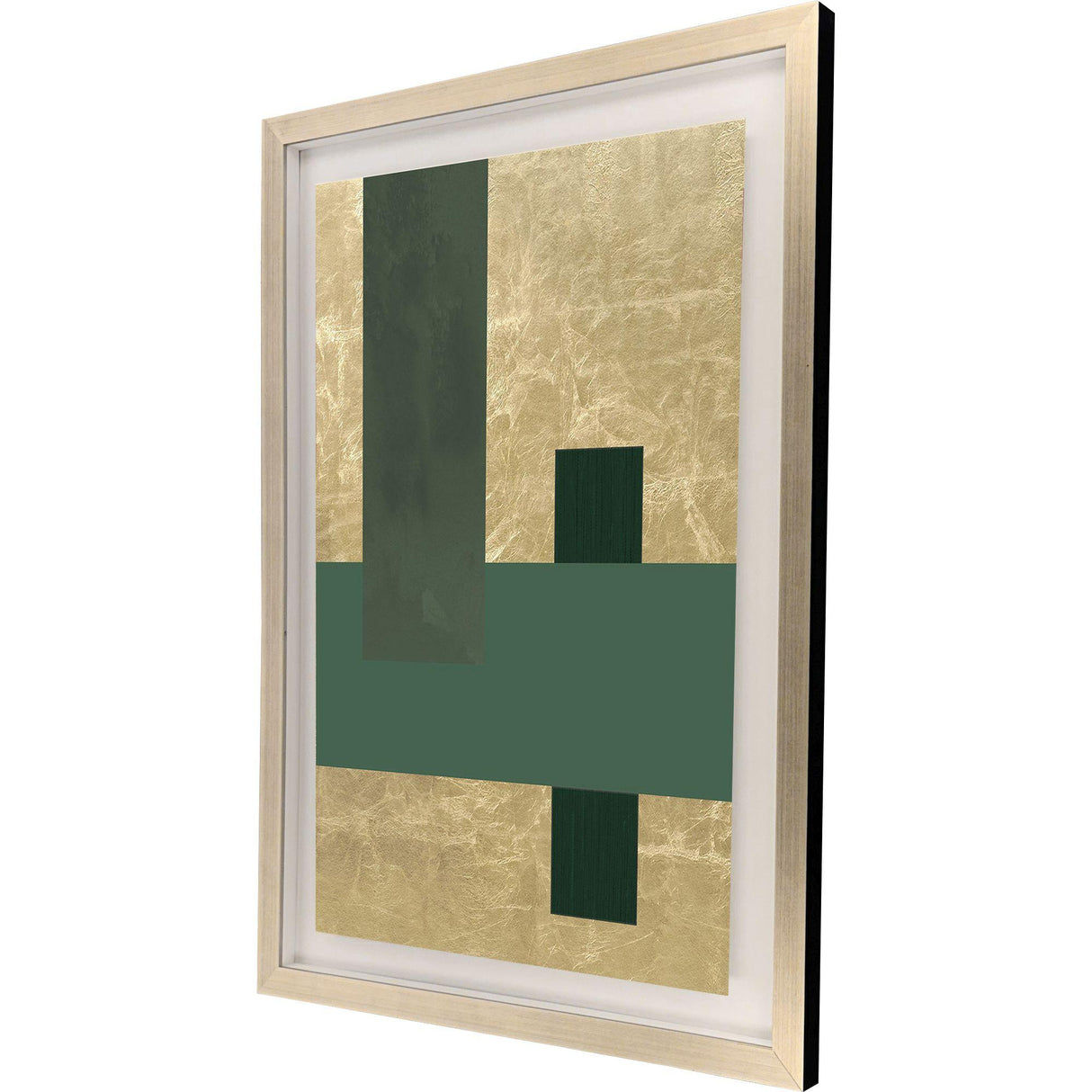 Paragon Gold Colorblock III Green 43 X 31 X 2 Wall Art