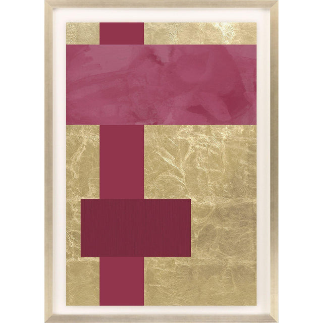 Paragon Gold Colorblock IV Pink 43 X 31 X 2 Wall Art
