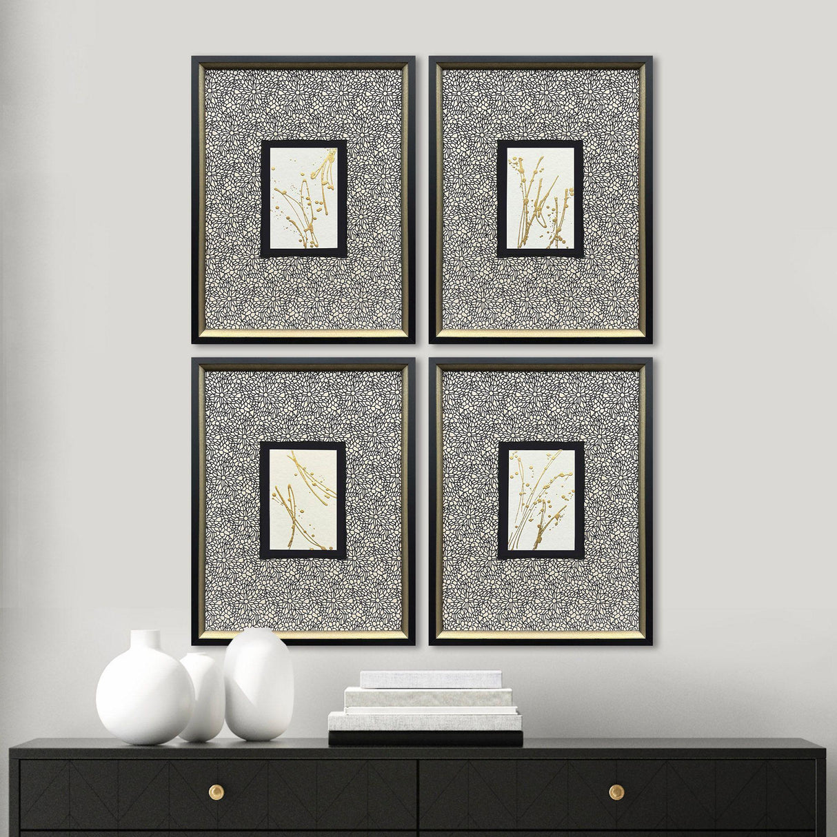 Paragon Liquid Gold II S/4 Metallic 21 X 16 X 2 Wall Art