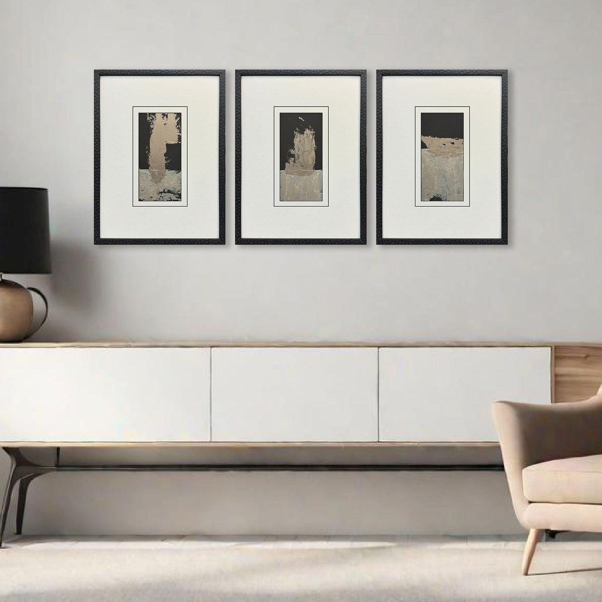 Paragon Reverie II S/3 Black 23 X 17 X 1 Wall Art