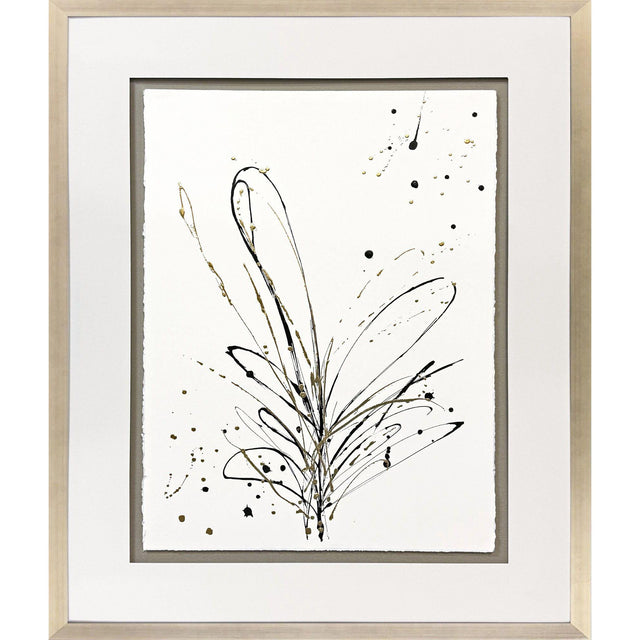 Paragon Floral Splash II Black 42 X 35 X 2 Wall Art