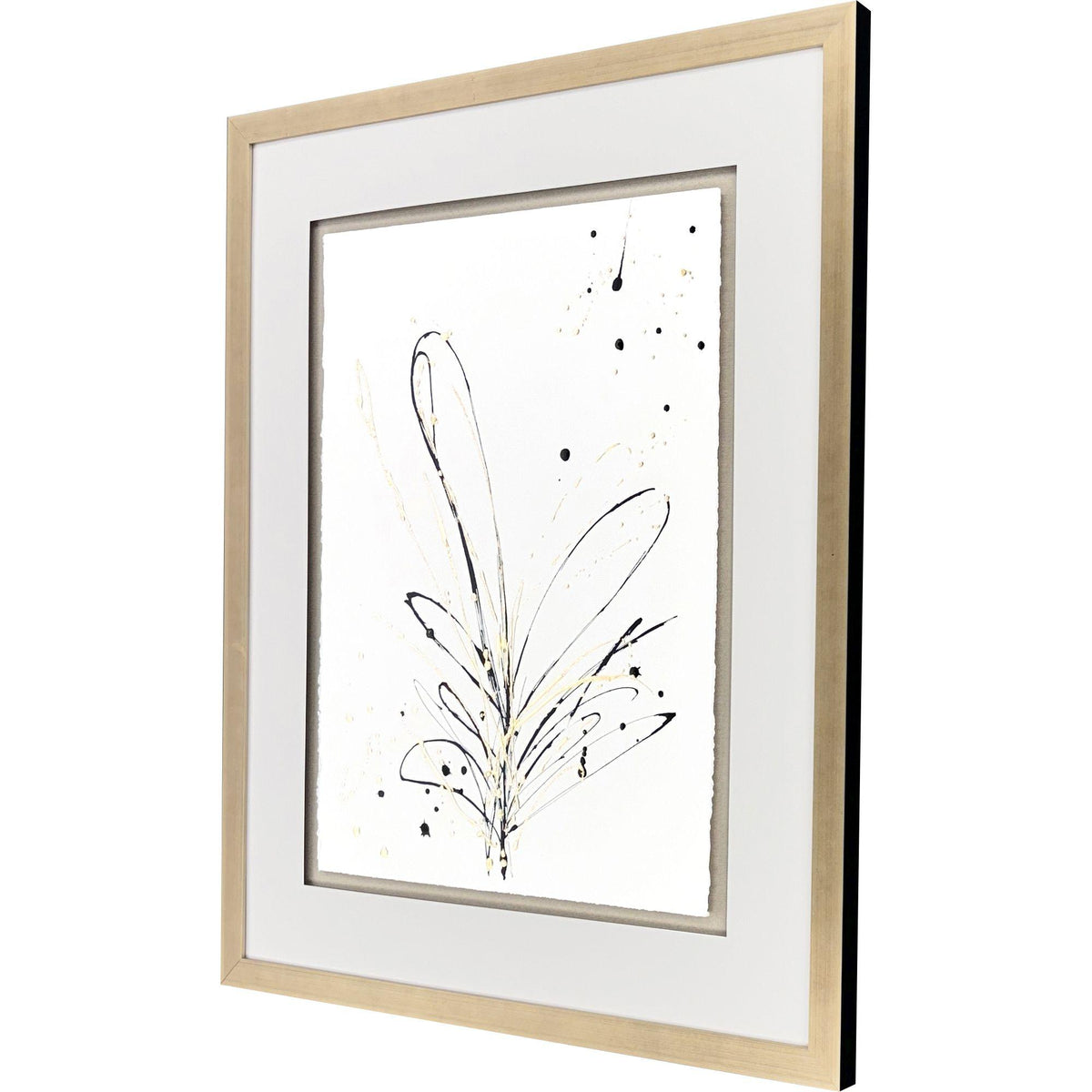 Paragon Floral Splash II Black 42 X 35 X 2 Wall Art