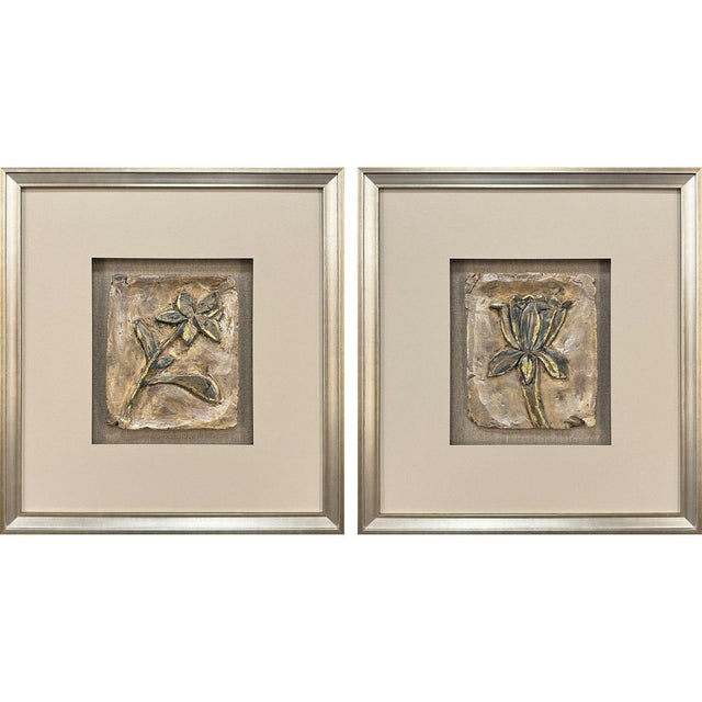 Paragon Heirloom Blooms S/2 Brown 20 X 18 X 2 Wall Art
