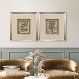 Paragon Heirloom Blooms S/2 Brown 20 X 18 X 2 Wall Art
